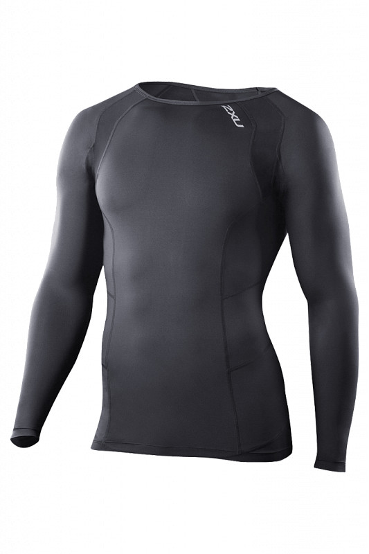 Мужская компрессионная футболка с длинными рукавами и глубоким вырезом 2XU серия Универсальная