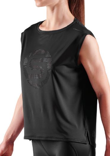 ST4073133 Женская майка SKINS серия 3 (Black Чёрный S)