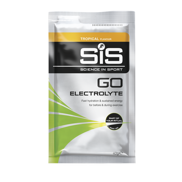 SIS GO Electrolyte Powder, напиток углеводный с электролитами в порошке, тропические фрукты, 40 гр