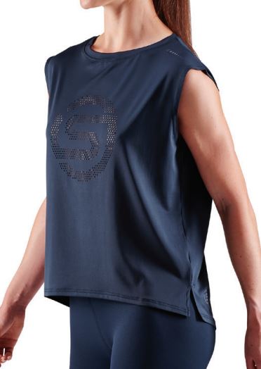 ST4073133 Женская майка SKINS серия 3 (NAVY BLUE Синий S)