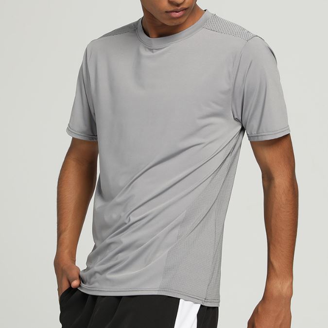 R414 Мужская футболка (Серый L)