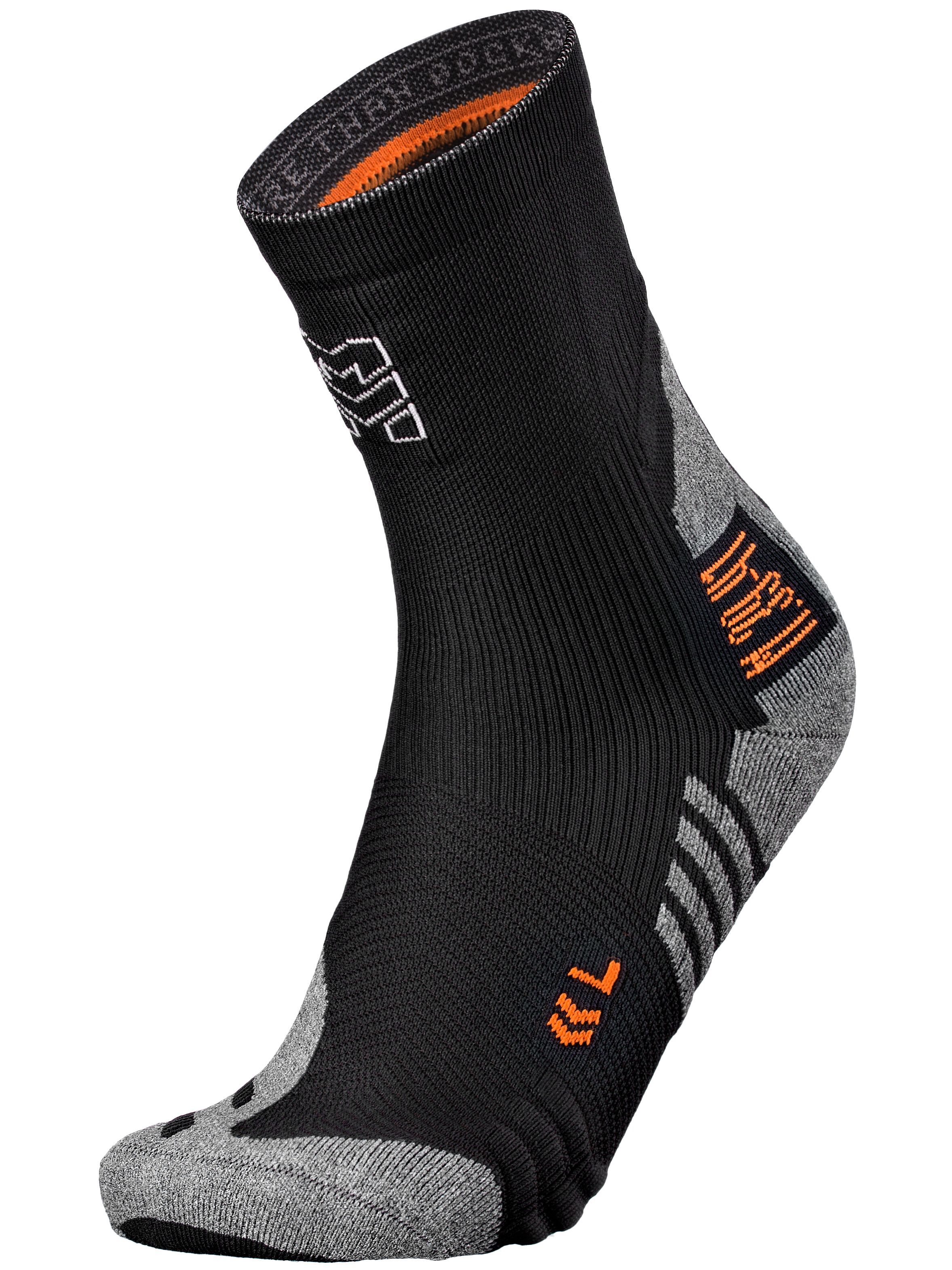 RM-171349 Компрессионные носки с шерстью Moretan для бега RUN MERINO (BLK/GRY Чёрный/Серый XL (45-47))