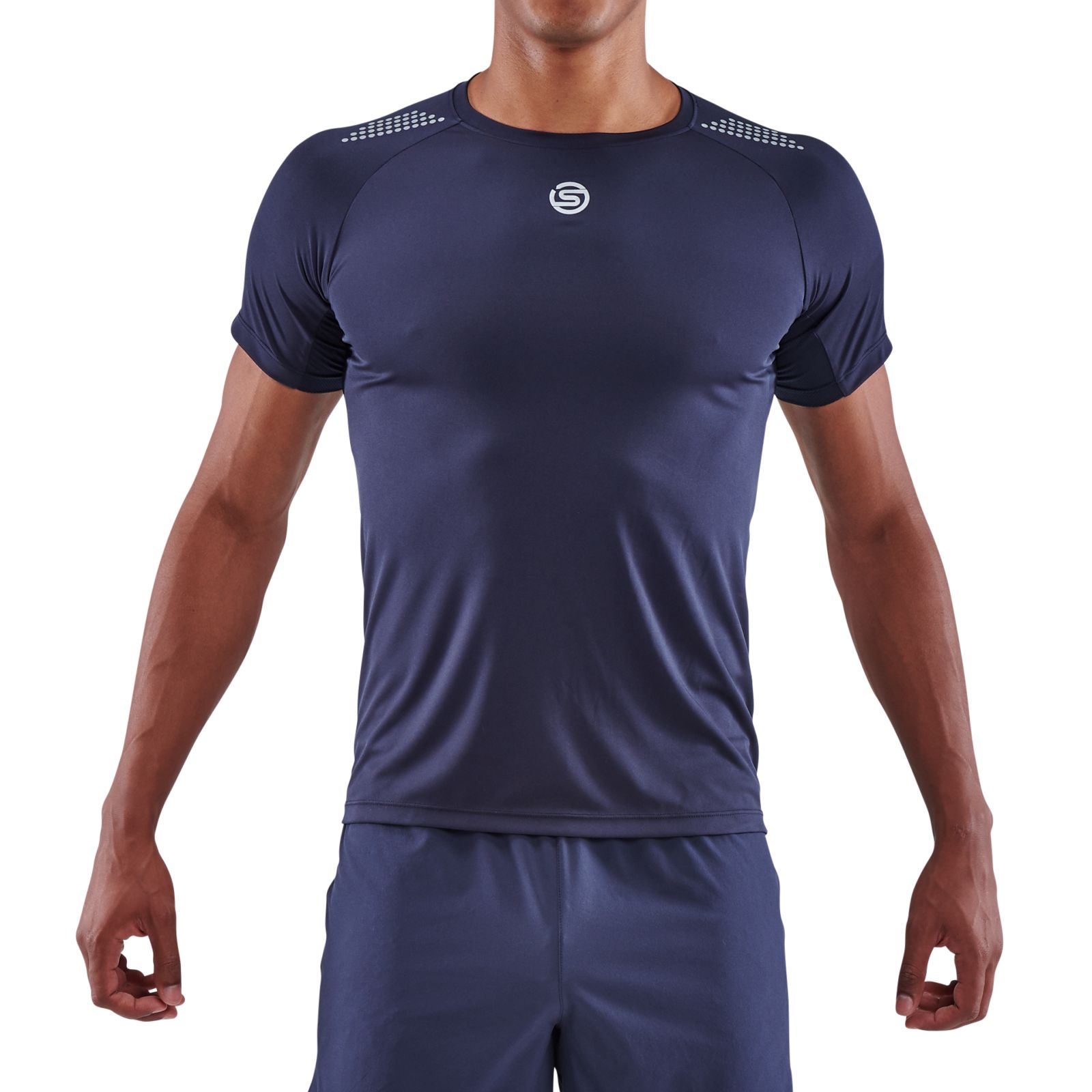 ST0150455 Мужская футболка с короткими рукавами SKINS серия 3 (NAVY BLUE Синий XL)