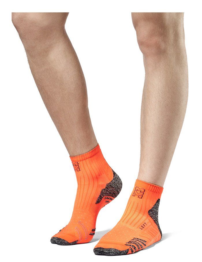 RS-181 Компрессионные носки Moretan для бега RUN SLAY (ORG/GRY Оранжевый/Серый XL (45-47))