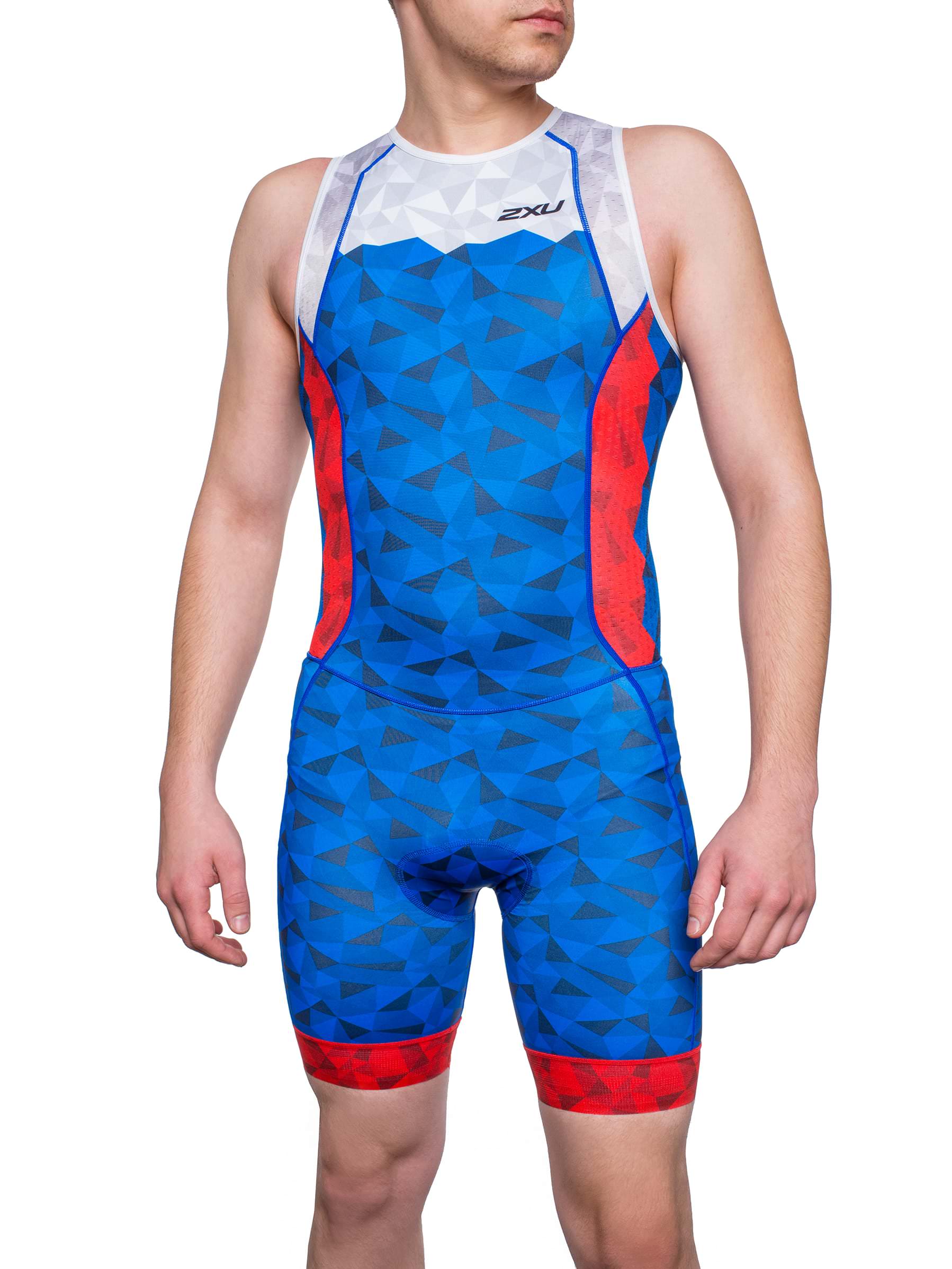 Мужской стартовый костюм 2XU для триатлона без рукавов серия AERO (индивидуальный дизайн)