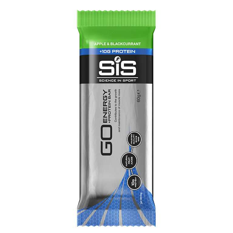 SIS GO Energy + Protein Bar, батончик углеводный с протеином, вкус Apple&Blackcurrant, 60 гр