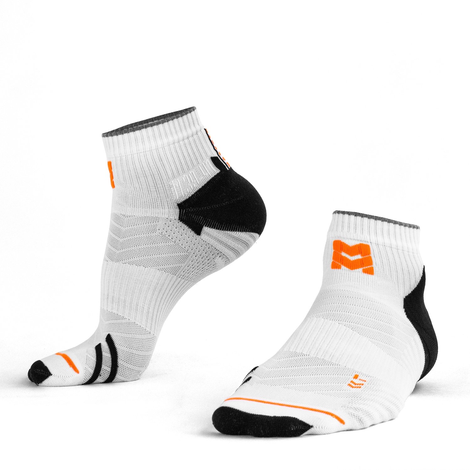 RL-171 Компрессионные спортивные носки Moretan для марафонского бега ULTRALIGHT (WHT/WHT Белый S (36-38))