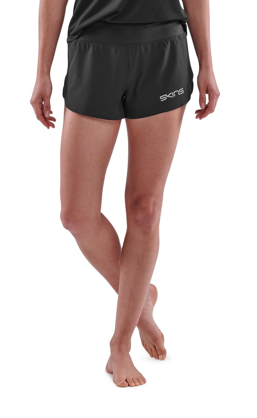 ST40750099001 Женские шорты для бега SKINS серия 3 (BLACK Чёрный XS)