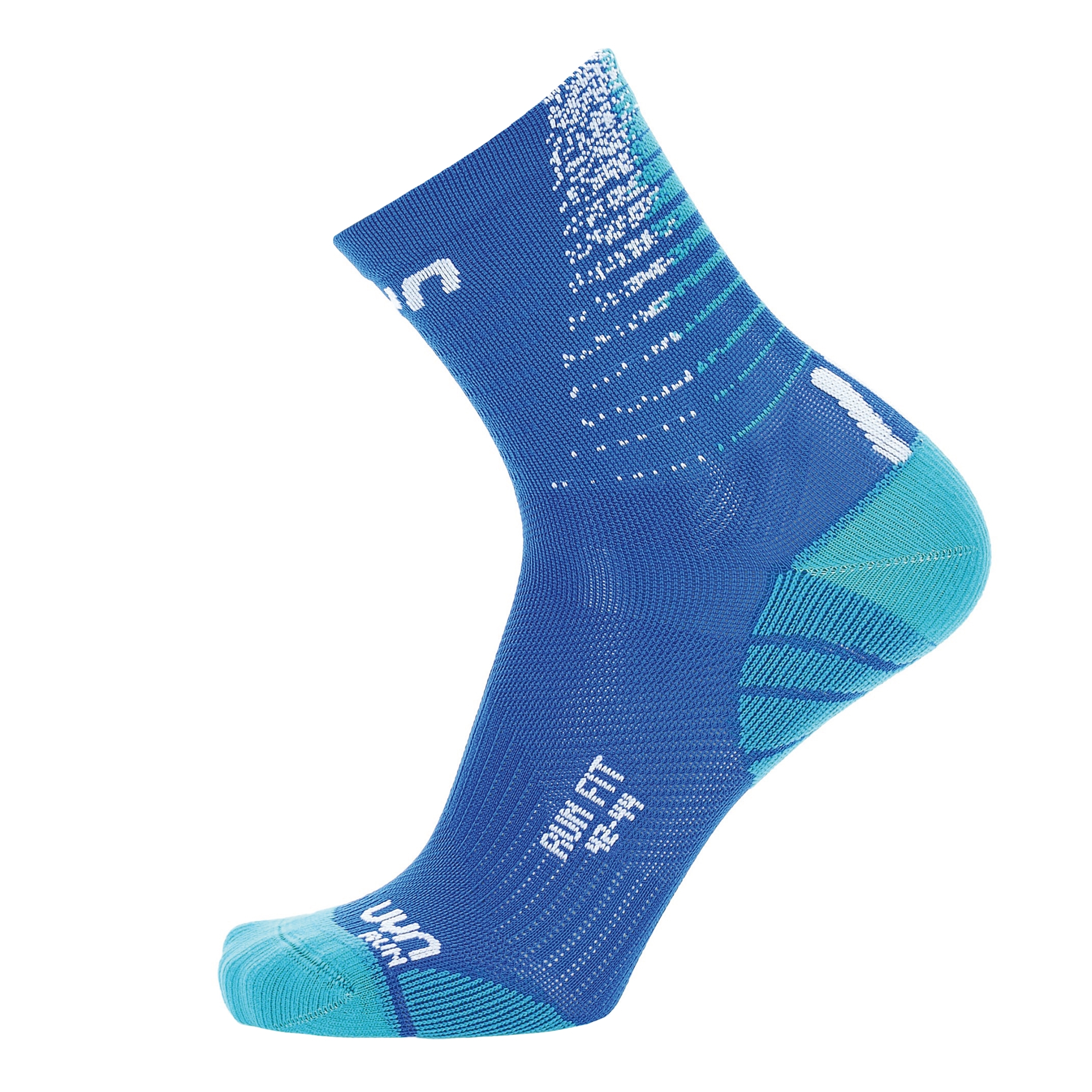 S100137 Мужские компрессионные носки UYN RUN FIT (Blue/Turquoise Синий 39/41)
