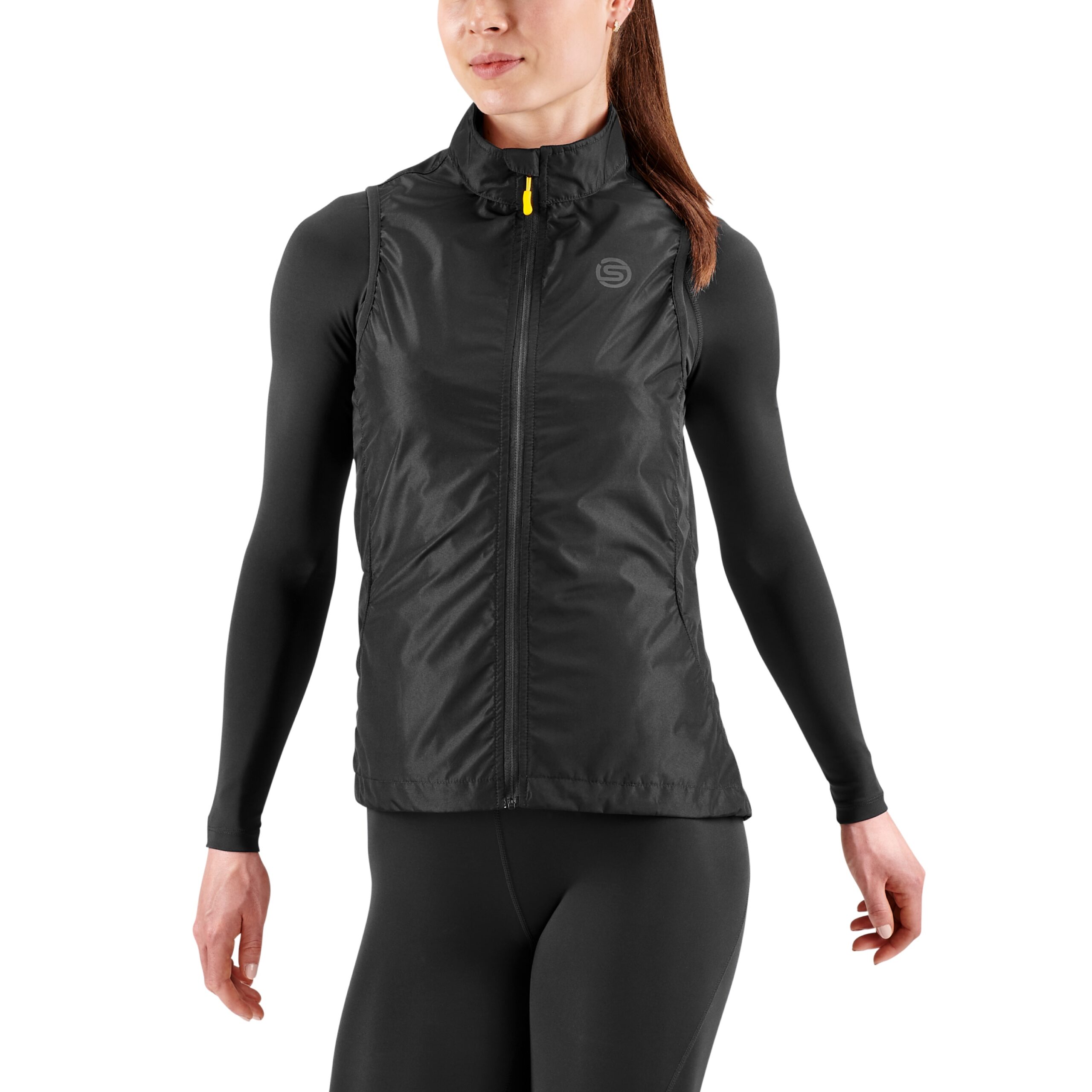 ST4073124 Женский жилет для бега  SKINS серия 3 (Black Чёрный M)