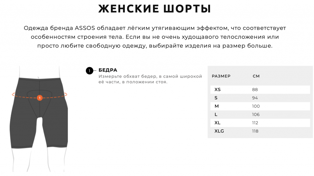 Женские шорты ASSOS